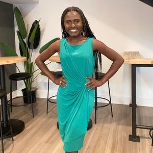 Drape Short sleeve Dress